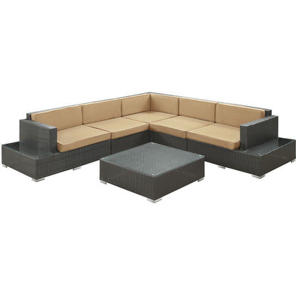 Lighthouse 6 Piece Outdoor Patio Sectional Set - living-essentials