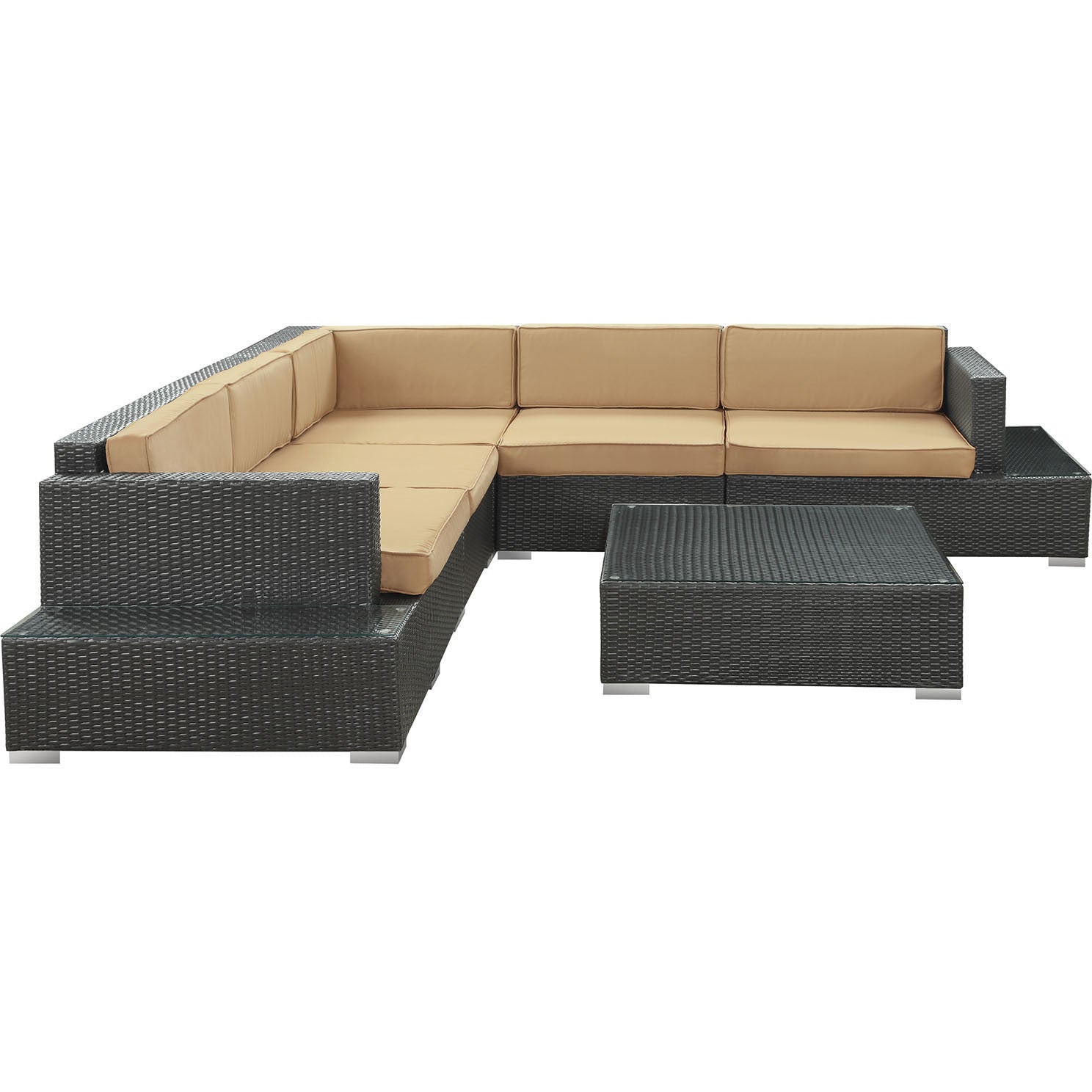 Lighthouse 6 Piece Outdoor Patio Sectional Set - living-essentials