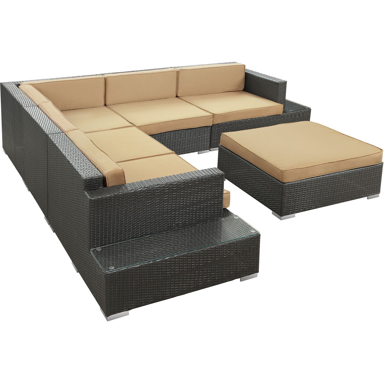 Lighthouse 6 Piece Outdoor Patio Sectional Set - living-essentials