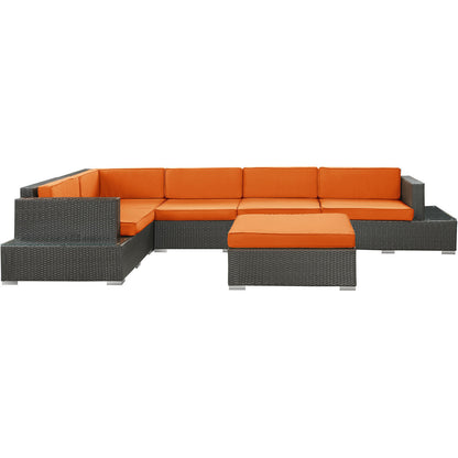 Lighthouse 6 Piece Outdoor Patio Sectional Set - living-essentials