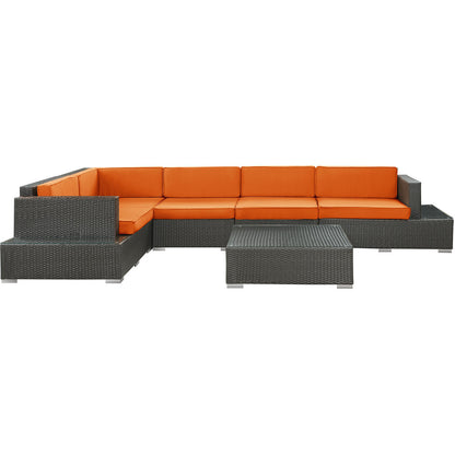 Lighthouse 6 Piece Outdoor Patio Sectional Set - living-essentials