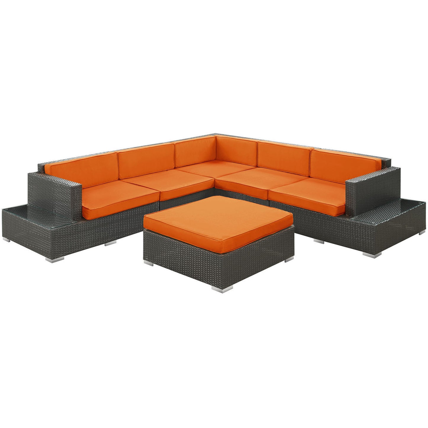 Lighthouse 6 Piece Outdoor Patio Sectional Set - living-essentials