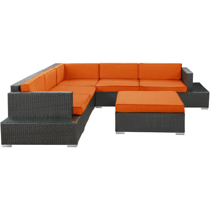 Lighthouse 6 Piece Outdoor Patio Sectional Set - living-essentials