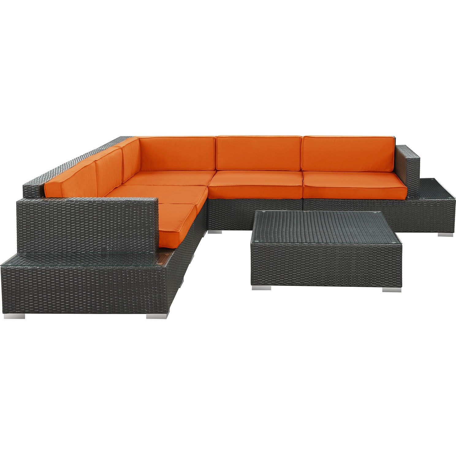 Lighthouse 6 Piece Outdoor Patio Sectional Set - living-essentials