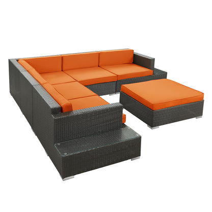 Lighthouse 6 Piece Outdoor Patio Sectional Set - living-essentials