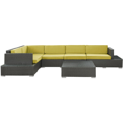 Lighthouse 6 Piece Outdoor Patio Sectional Set - living-essentials