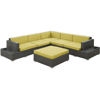 Lighthouse 6 Piece Outdoor Patio Sectional Set - living-essentials