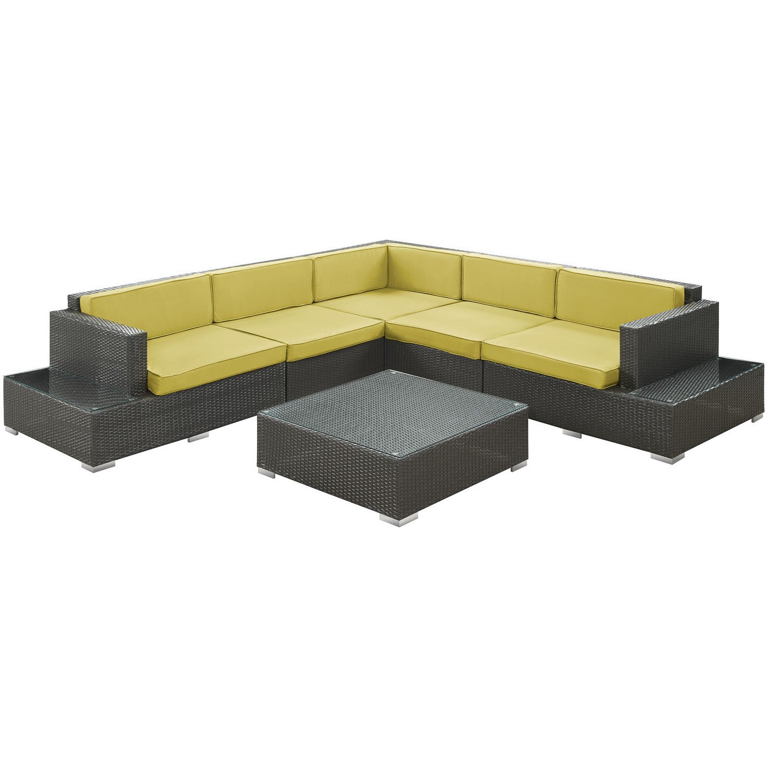 Lighthouse 6 Piece Outdoor Patio Sectional Set - living-essentials