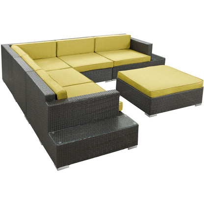 Lighthouse 6 Piece Outdoor Patio Sectional Set - living-essentials