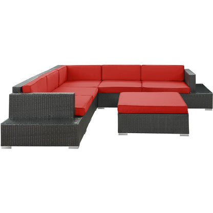 Lighthouse 6 Piece Outdoor Patio Sectional Set - living-essentials