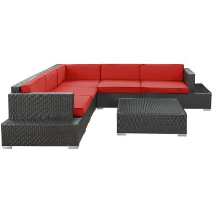 Lighthouse 6 Piece Outdoor Patio Sectional Set - living-essentials