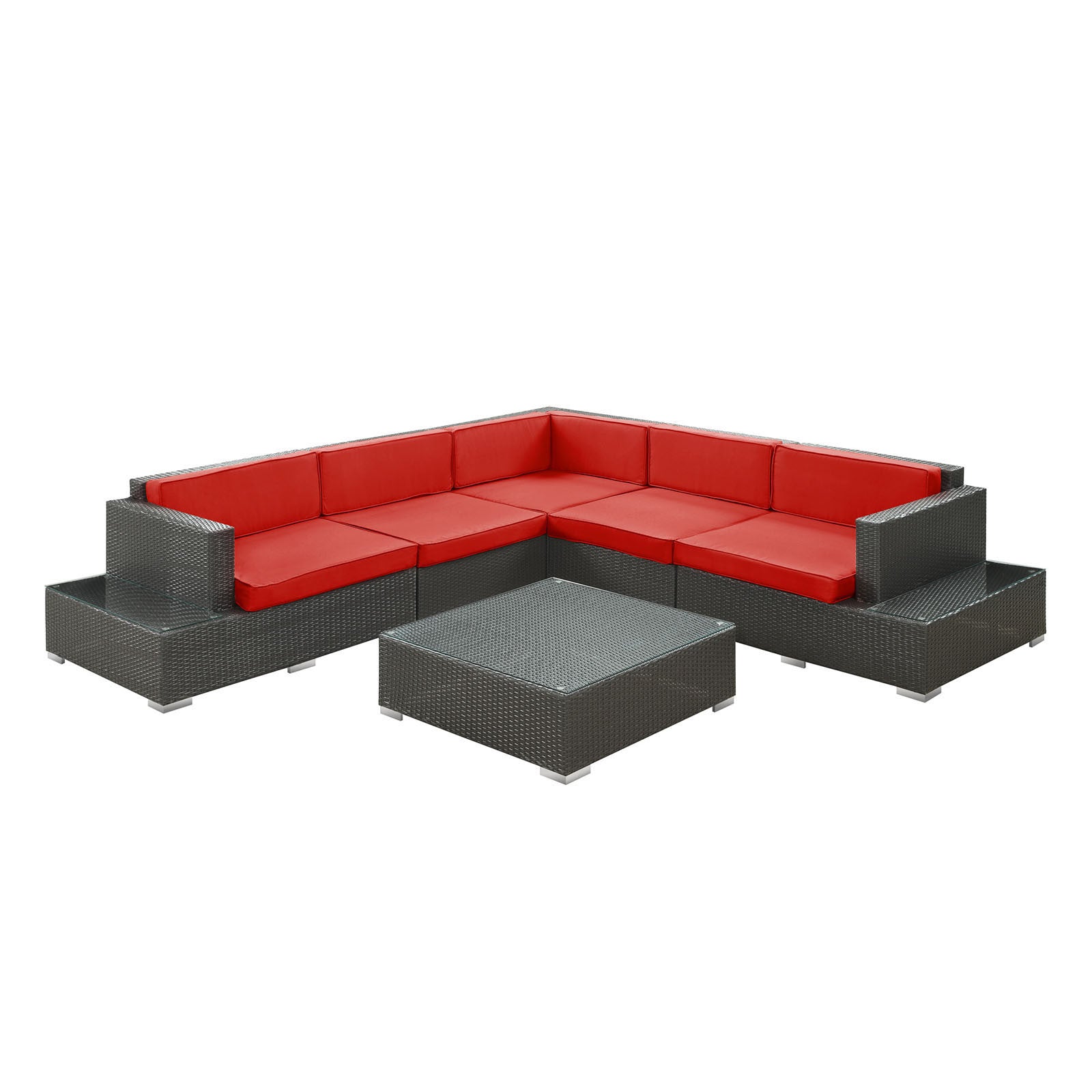 Lighthouse 6 Piece Outdoor Patio Sectional Set - living-essentials