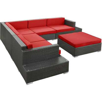 Lighthouse 6 Piece Outdoor Patio Sectional Set - living-essentials