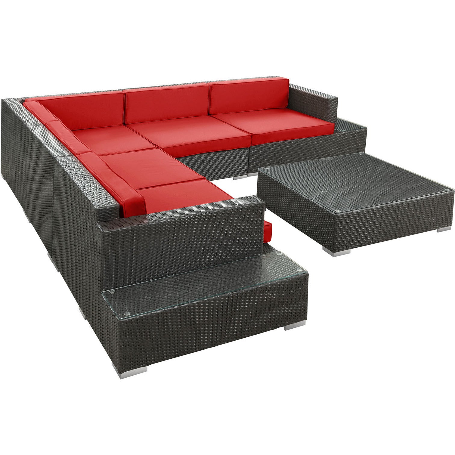 Lighthouse 6 Piece Outdoor Patio Sectional Set - living-essentials