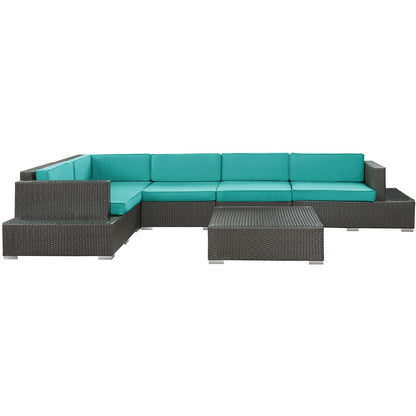 Lighthouse 6 Piece Outdoor Patio Sectional Set - living-essentials