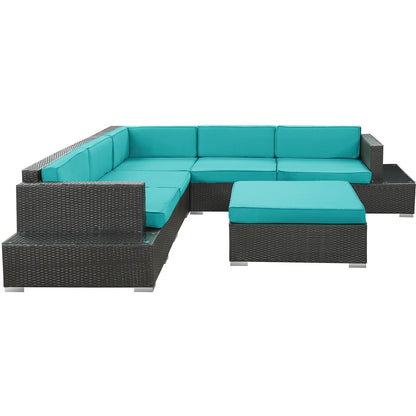 Lighthouse 6 Piece Outdoor Patio Sectional Set - living-essentials