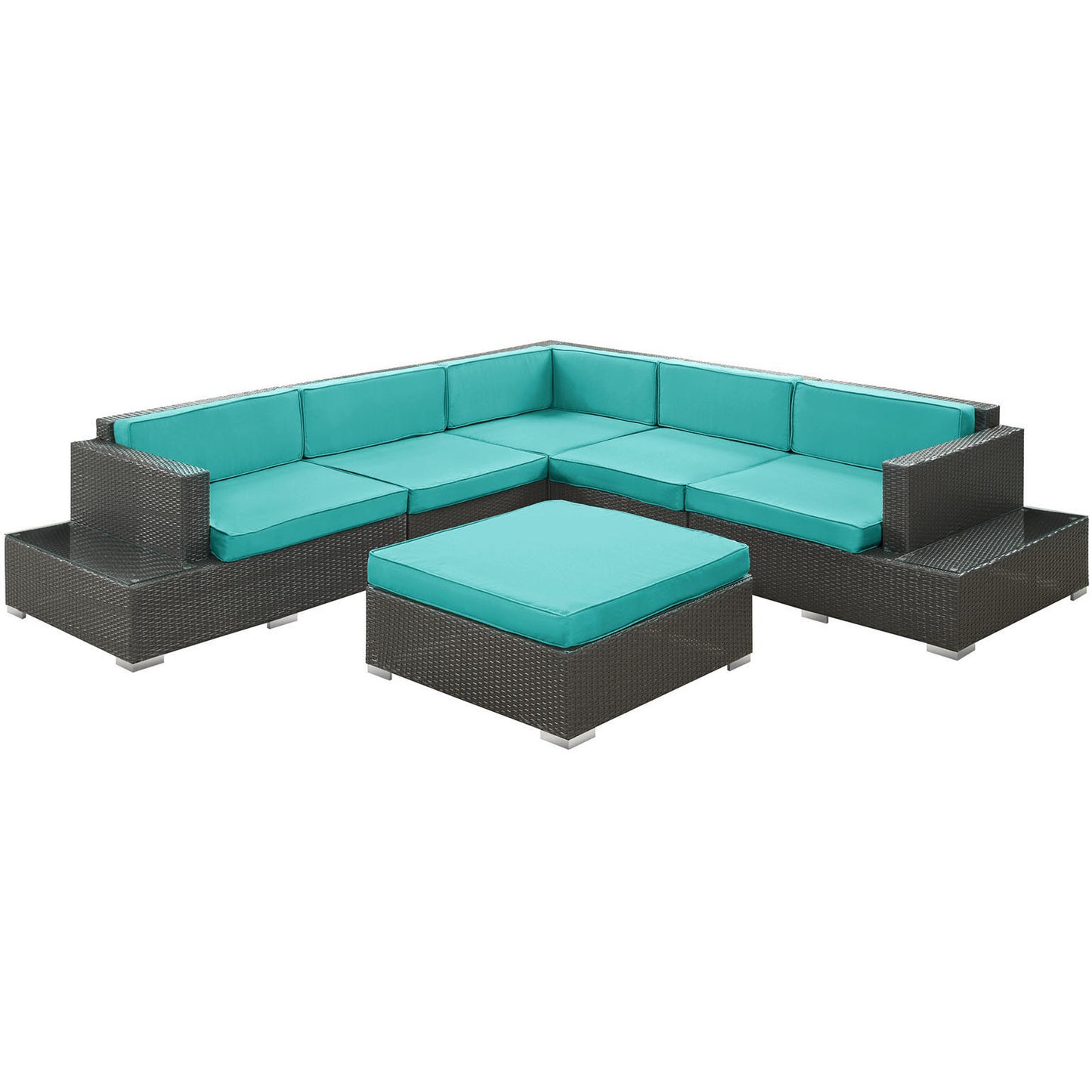 Lighthouse 6 Piece Outdoor Patio Sectional Set - living-essentials