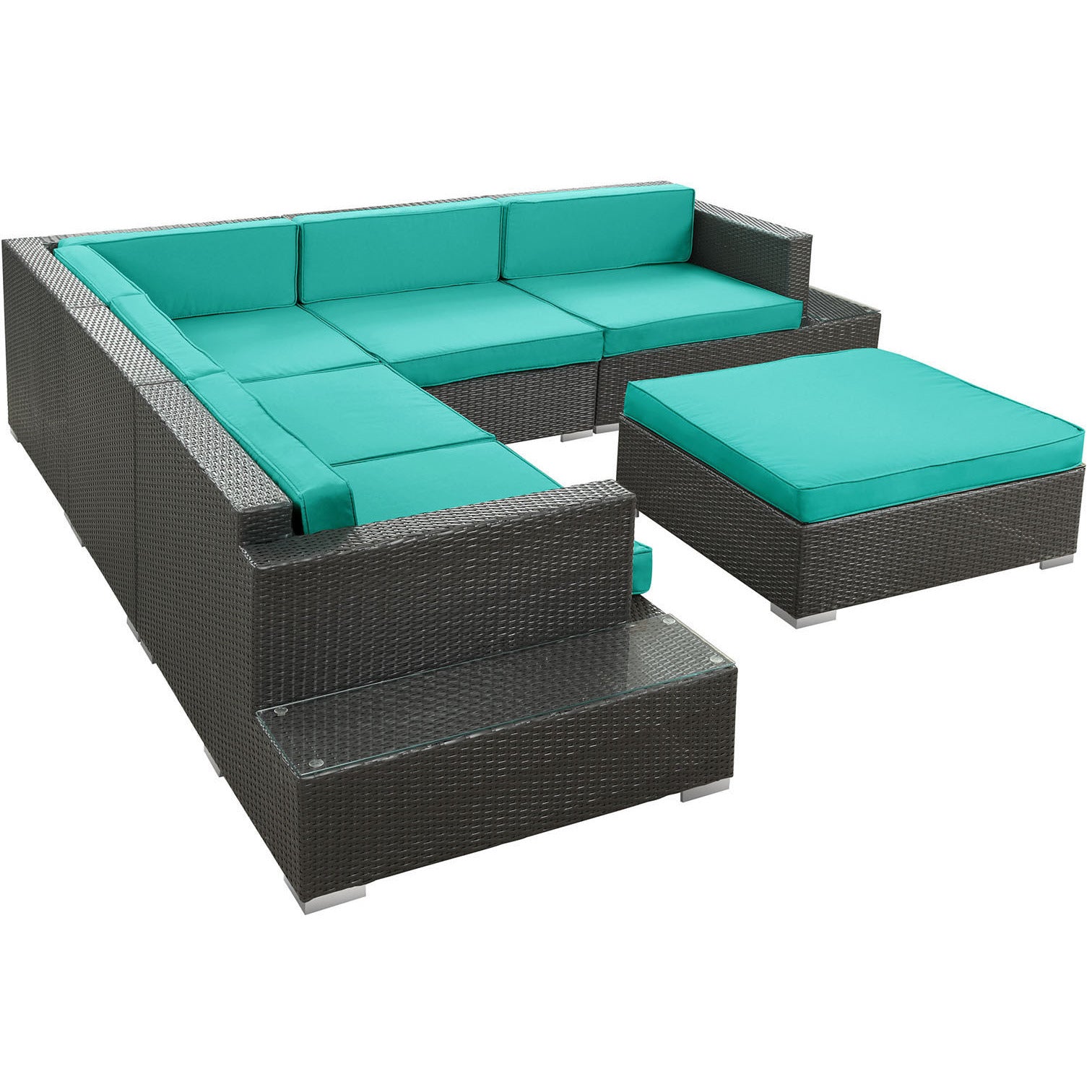 Lighthouse 6 Piece Outdoor Patio Sectional Set - living-essentials