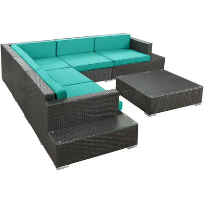 Lighthouse 6 Piece Outdoor Patio Sectional Set - living-essentials