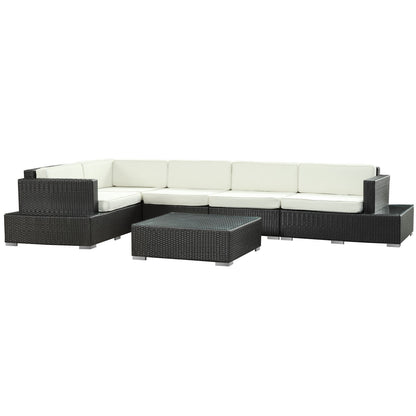 Lighthouse 6 Piece Outdoor Patio Sectional Set - living-essentials