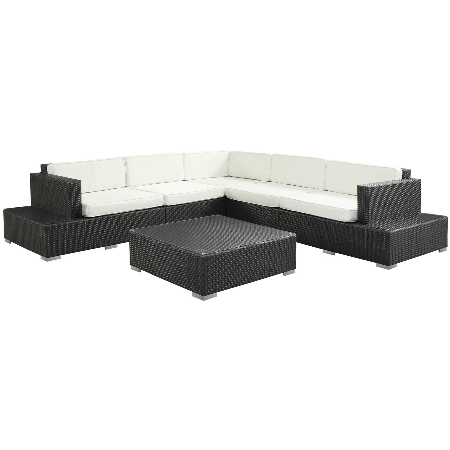 Lighthouse 6 Piece Outdoor Patio Sectional Set - living-essentials