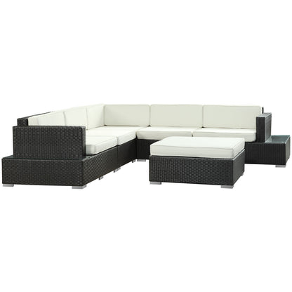 Lighthouse 6 Piece Outdoor Patio Sectional Set - living-essentials