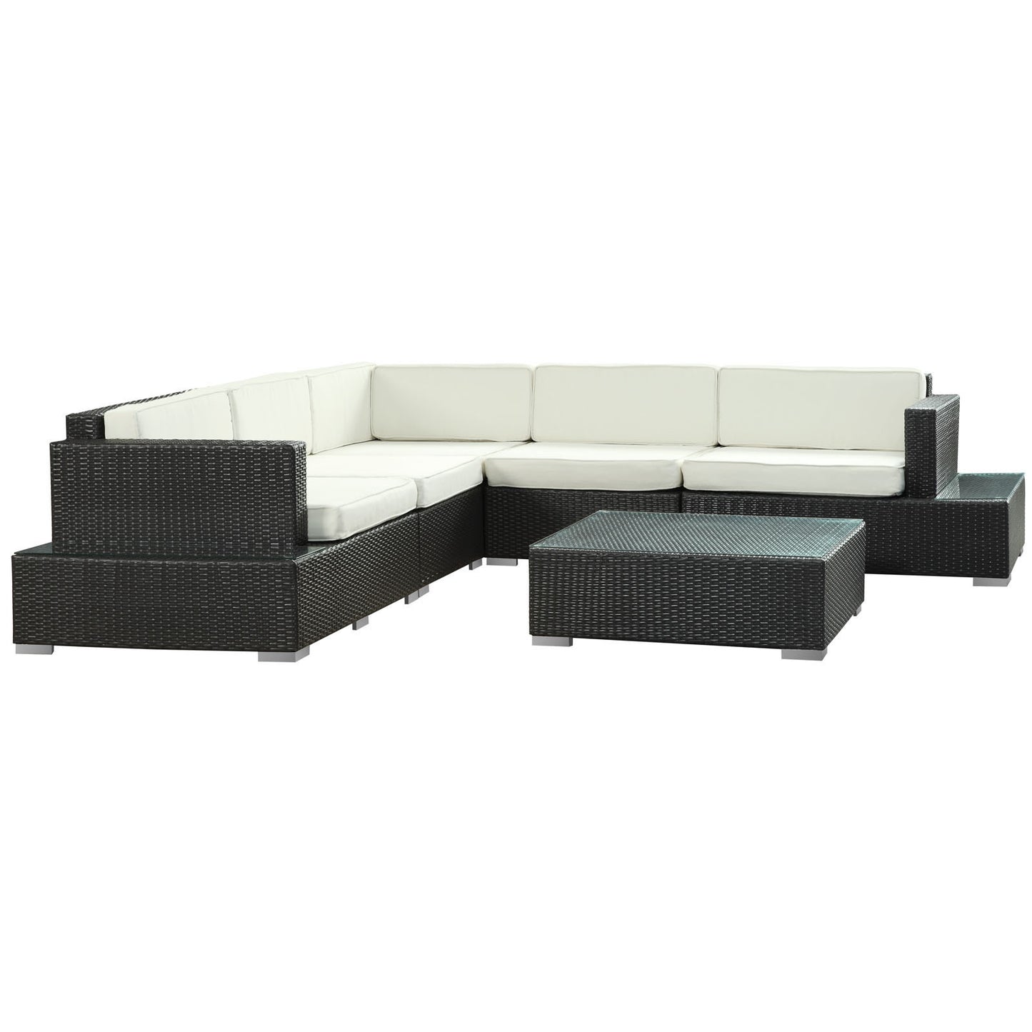 Lighthouse 6 Piece Outdoor Patio Sectional Set - living-essentials