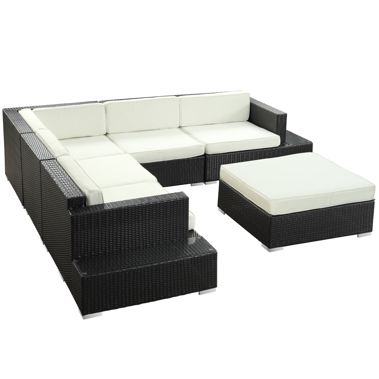 Lighthouse 6 Piece Outdoor Patio Sectional Set - living-essentials