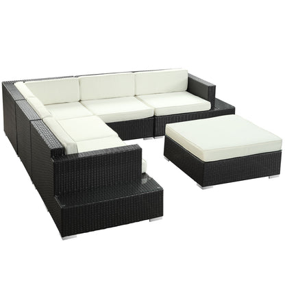 Lighthouse 6 Piece Outdoor Patio Sectional Set - living-essentials