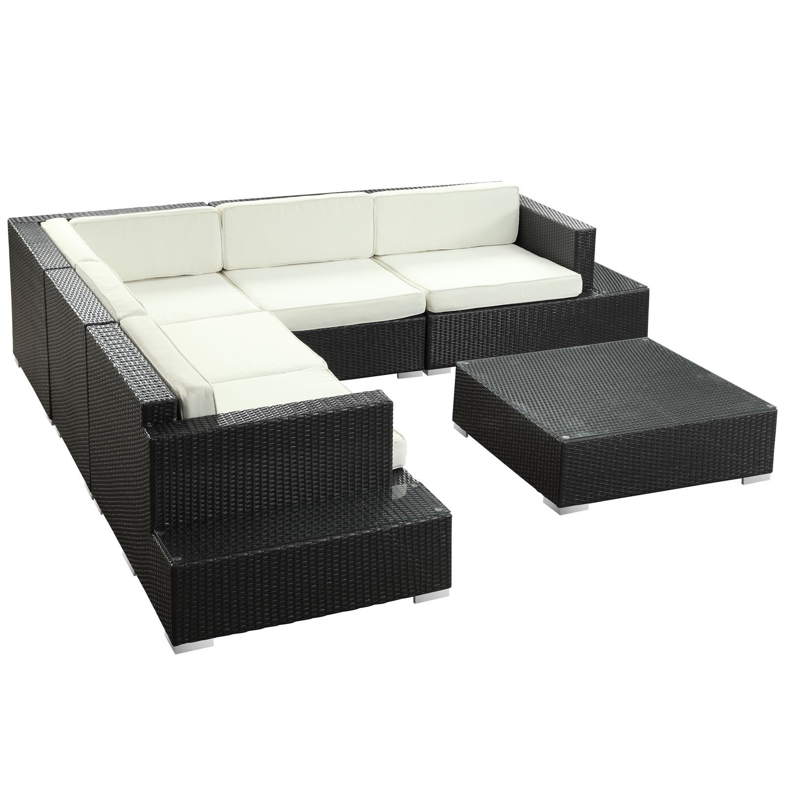 Lighthouse 6 Piece Outdoor Patio Sectional Set - living-essentials