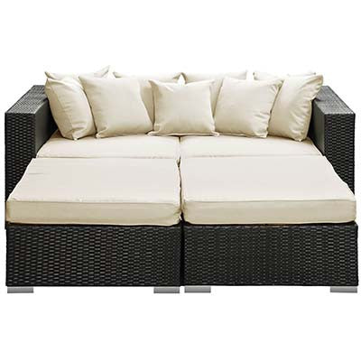 Barrier 4 Piece Outdoor Patio Daybed - living-essentials
