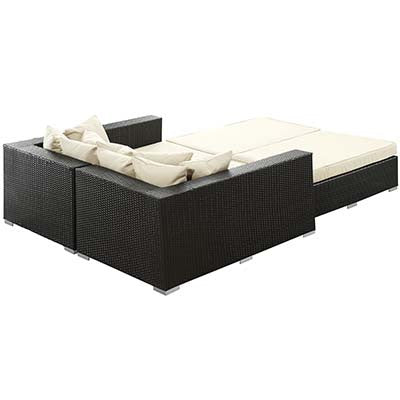 Barrier 4 Piece Outdoor Patio Daybed - living-essentials
