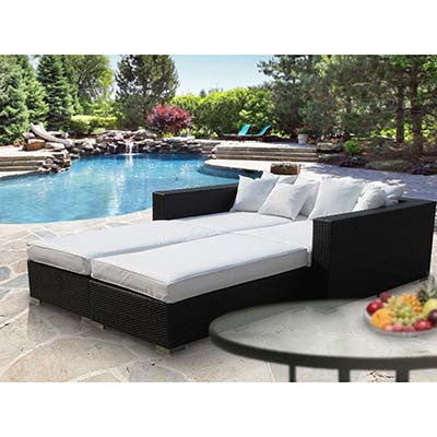 Barrier 4 Piece Outdoor Patio Daybed - living-essentials