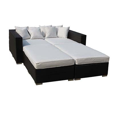 Barrier 4 Piece Outdoor Patio Daybed - living-essentials