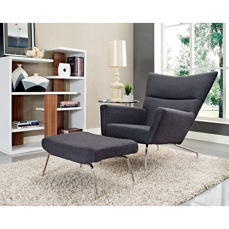 Hans J Wegner Wool Papa Bear Chair - living-essentials