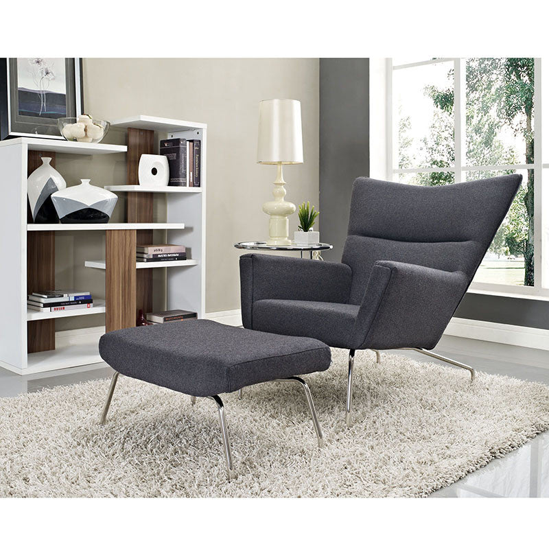 Hans J Wegner Wool Papa Bear Chair - living-essentials