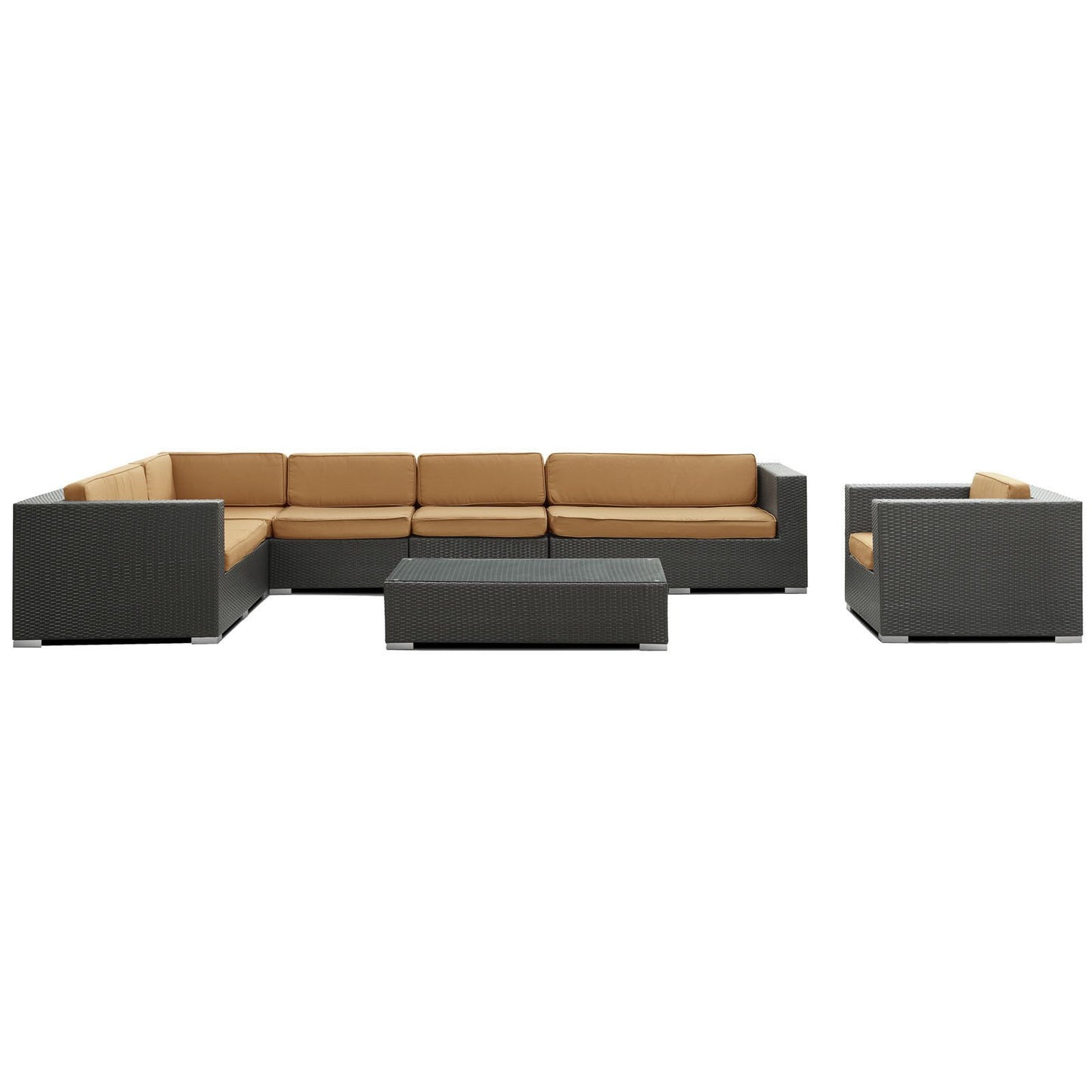 Santa Cruz 7 Piece Outdoor Patio Sectional Set - living-essentials