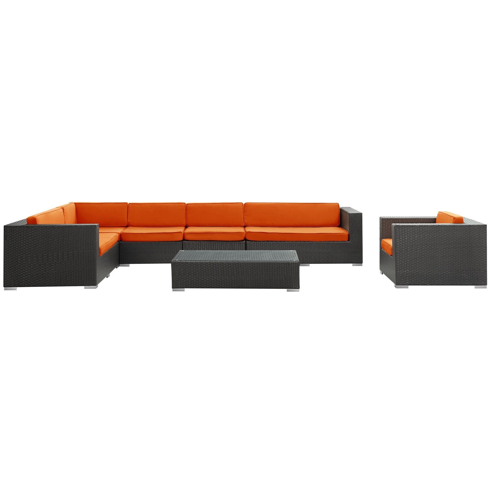 Santa Cruz 7 Piece Outdoor Patio Sectional Set - living-essentials