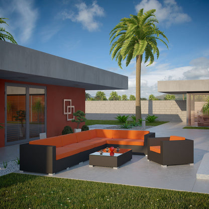 Santa Cruz 7 Piece Outdoor Patio Sectional Set - living-essentials