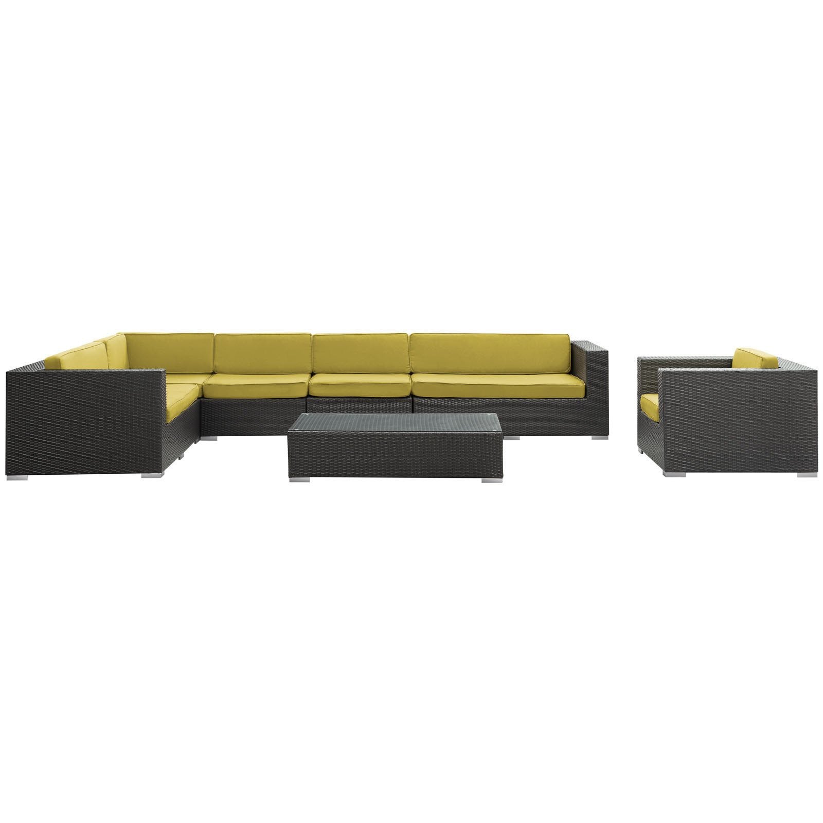 Santa Cruz 7 Piece Outdoor Patio Sectional Set - living-essentials