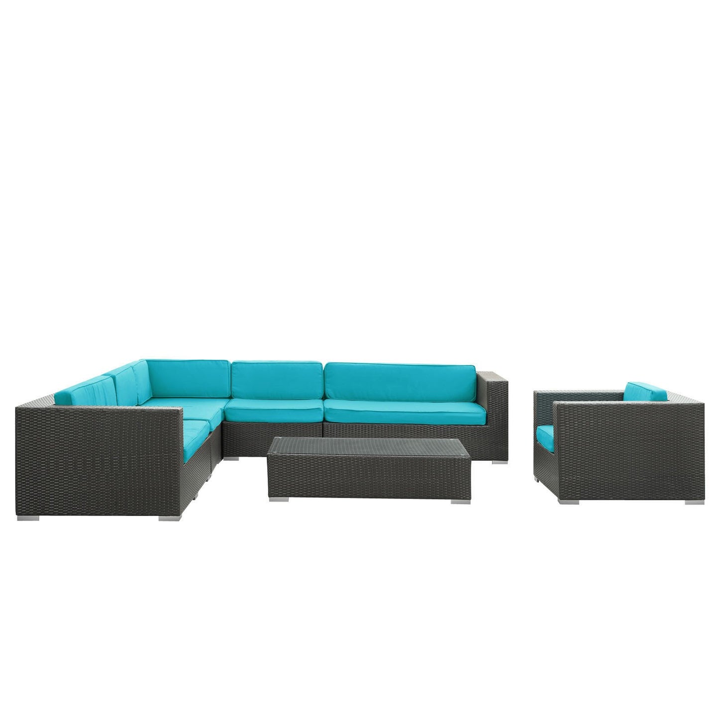 Santa Cruz 7 Piece Outdoor Patio Sectional Set - living-essentials