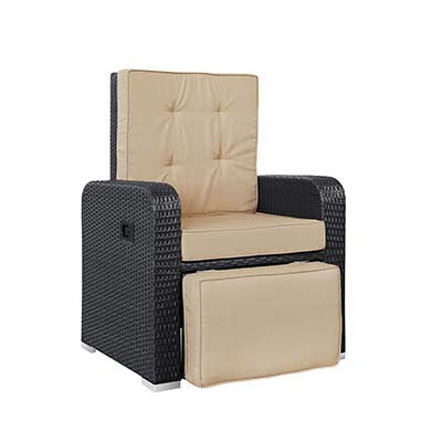 Internoon Patio Outdoor Patio Armchair Recliner - living-essentials