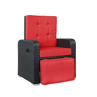 Internoon Patio Outdoor Patio Armchair Recliner - living-essentials