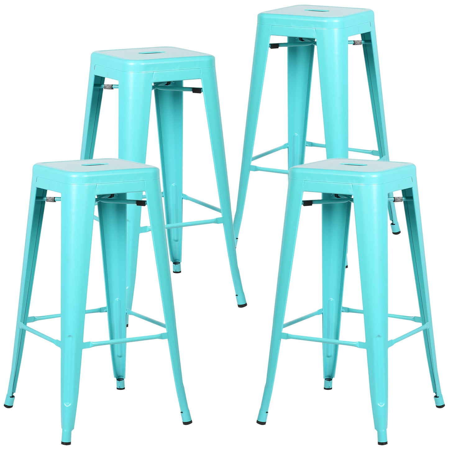 Tolix Style Barstool Set of 4 - living-essentials