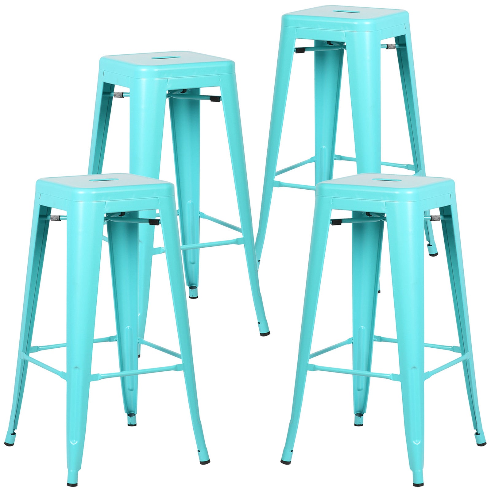 Tolix Style Barstool Set of 4 - living-essentials