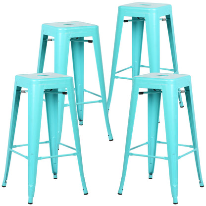 Tolix Style Barstool Set of 4 - living-essentials