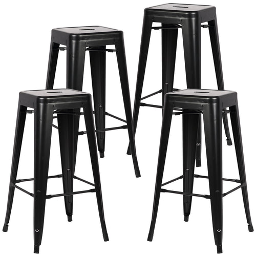 Tolix Style Trattoria 30" Bar/Counter Stool (Set of 4) - living-essentials