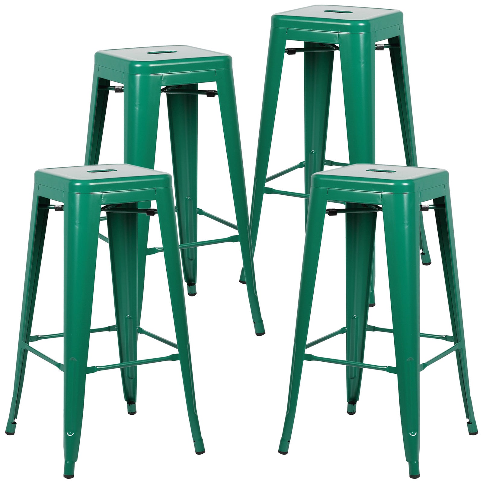 Tolix Style Trattoria 30" Bar/Counter Stool (Set of 4) - living-essentials