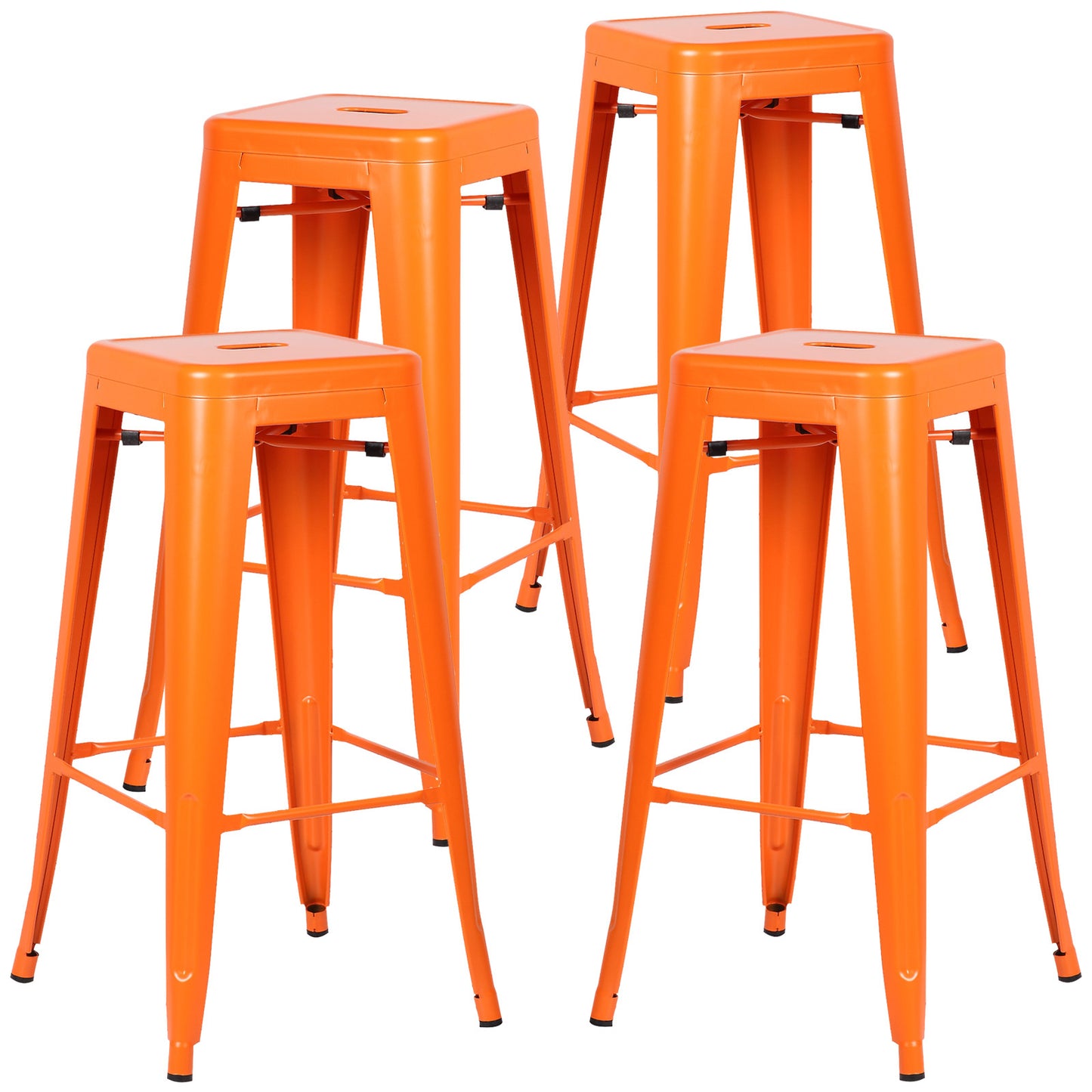Tolix Style Trattoria 30" Bar/Counter Stool (Set of 4) - living-essentials