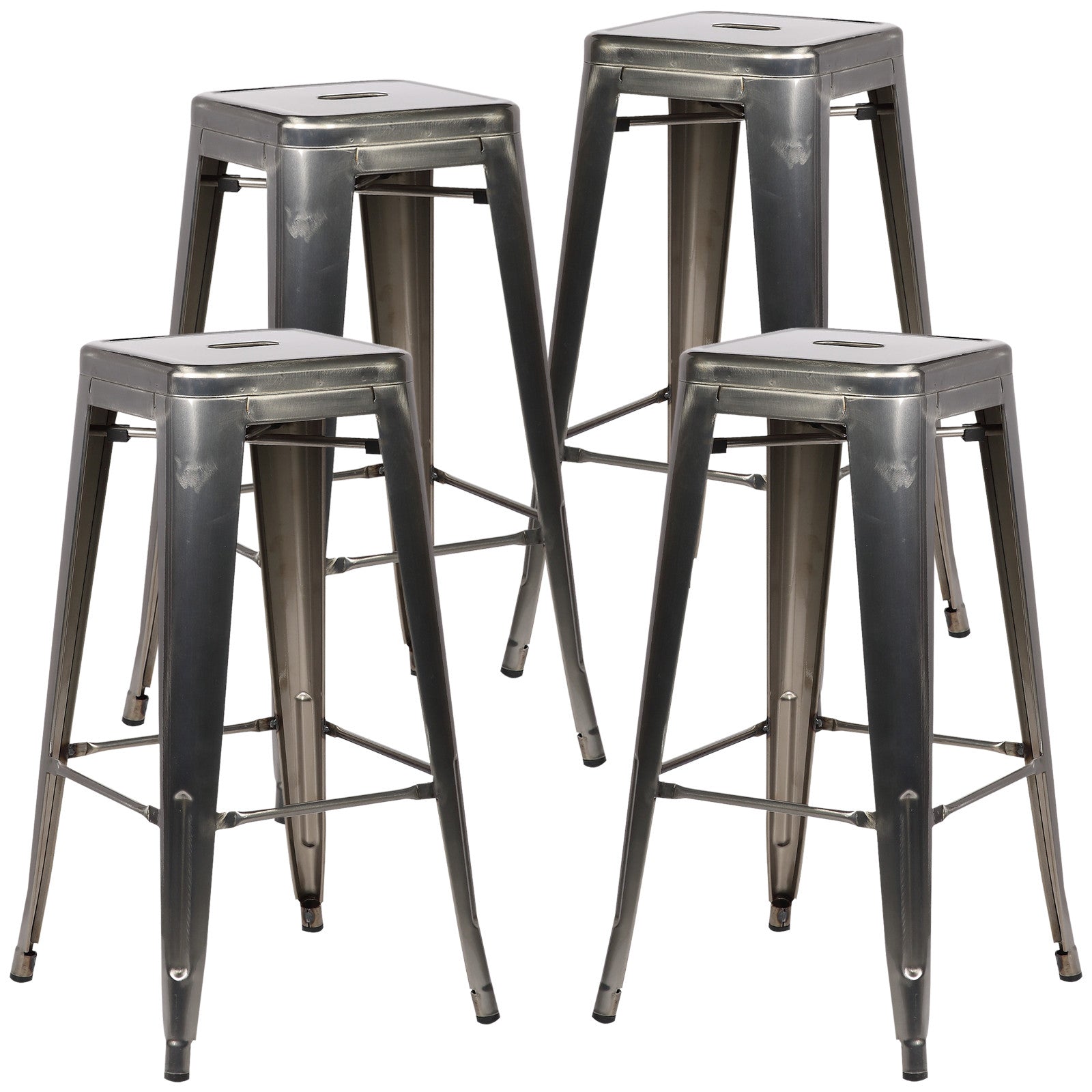 Tolix Style Barstool Set of 4 - living-essentials